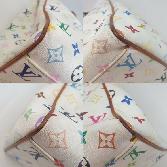 LOUIS VUITTON Aurelia GM Monogram Multicolor Blanc M40100 - Picture 6 of 12